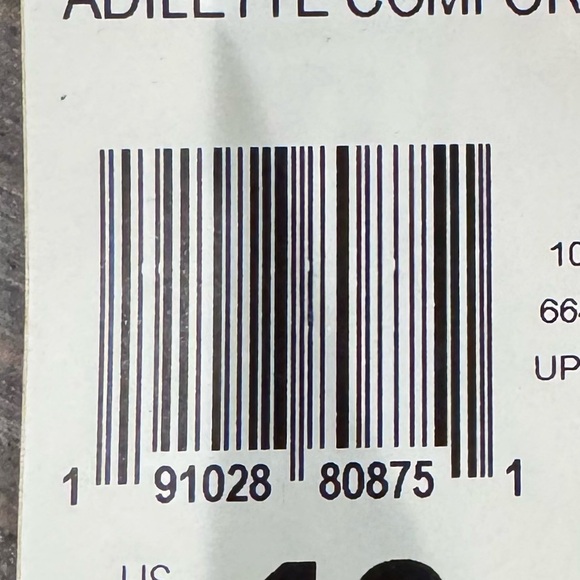 Adidas Black Adilette Comfort Slide Sandals - Picture 7 of 7